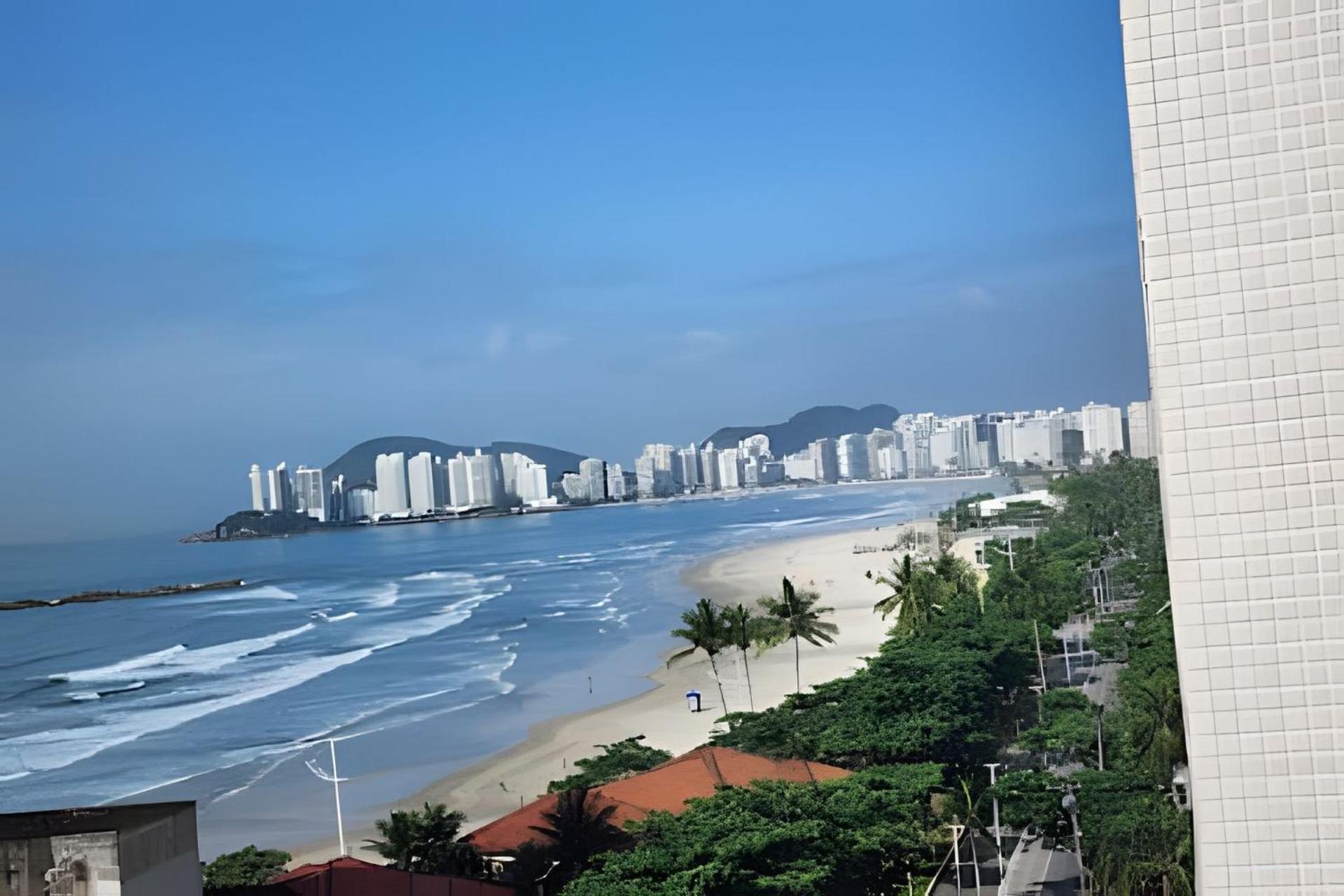 Vista-Mar - 3 Suites Com Ar Condicionado E Quarto Casal Com Ar Condicionado - 100M Da Praia Guaruja Exterior photo